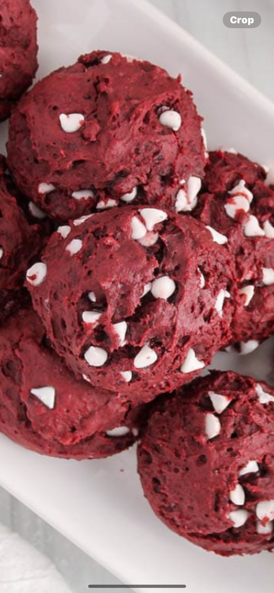 Vegan Gluten Free Red Velvet Cookies